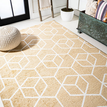 Tumbling Blocks Modern Geometric Area Rug 2
